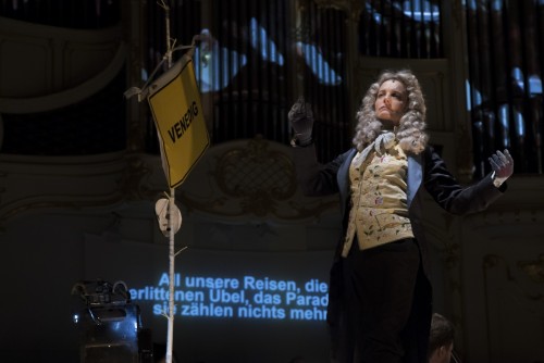 Isabel Karajan – Schauspielerin Candide, Eine komische Operette in zwei Akten, Realisierung: Klaus Ortner, Schauspielerin: Isabel Karajan, Foto: Elia Roman