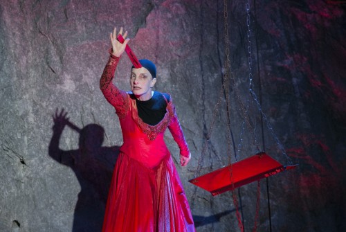 Isabel Karajan – Schauspielerin Die Maske des Roten Todes, Von Edgar Allan Poe, Regie: Klaus Ortner, Schauspielerin: Isabel Karajan, Foto: Elia Roman